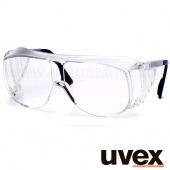 Очки открытые UVEX "Визитор" 9161005 линза: Оптидур, прозрачная, 2-1,2; оправа: прозрачная с синим, арт. 9161.005