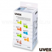 Беруши для диспенсера uvex Комфо-Фит, одноразовые, в упаковке: 300 пар, пурпурный; SNR 33dB, арт. 2112023