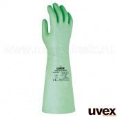 перчатки uvex РубифлексS NB40S, покрытие: нитрил, 100%, подкладка: 100%ХЛ, длина - 40см, р. 8-11