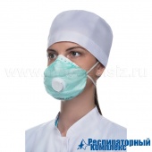 Респиратор Алина-216 FFP2 R D (с кл. выдоха) пыль, дым, туман, вирусы и бактерии, арт. 1003004
