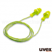 вкладыши противошумные uvex Виспер на шнурке, многоразовые, в индивидуальной пластиковой коробочке; , арт. 2111202
