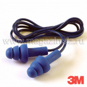 Противошумные многоразовые вкладыши (беруши) 3М E-A-R™ Tracers, детектируемые, цвет синий TR-01-000 