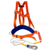 Удерживающая привязь УПС-2аВД (наплечные лямки, аммортизатор, строп полиамидный канат 1,4 м)