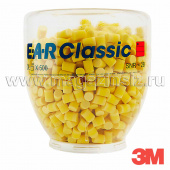 Противошумные вкладыши (беруши) 3М  E-A-R™ Classic в колбе длядиспенсера, 500 пар в колбе PD-01-001